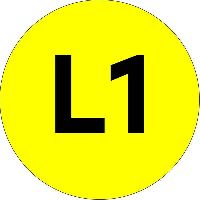 Наклейка L1 d=20мм PROxima