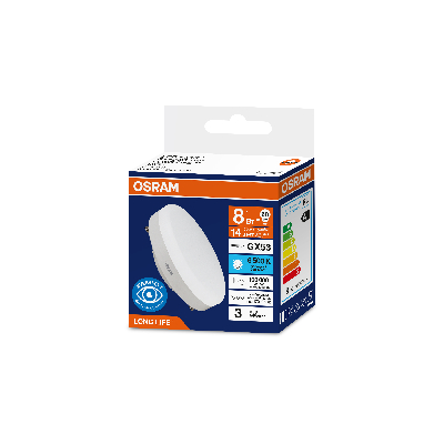 Лампа светодиодная 8Вт 800Лм 6500К GX53 170-250В OSRAM LONG LIFE