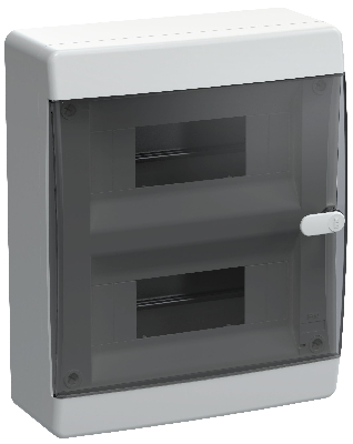 UNION Compact Корпус пластиковый ЩРН-П-18 IP41 черная прозрачная дверь IEK
