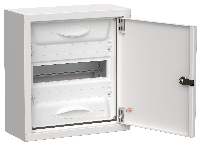 TITAN 5 Корпус металлический ЩРн-12 (1х12) 335х310х140мм IP31 белый (одна дверь) IEK