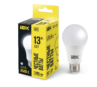Лампа светодиодная LED 13вт Е27 дневной ECO