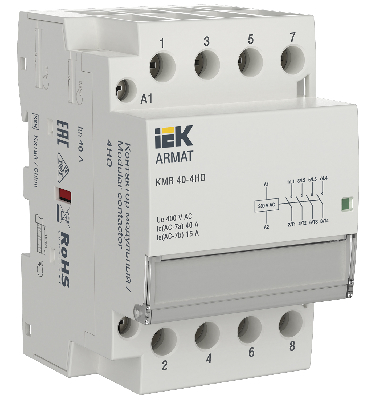 ARMAT Контактор модульный KMR 40А 230В AC 4НО IEK