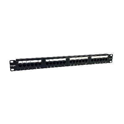 Патч-панель NTSS 24 UTP порта RJ45, cat.5е, 1U, Dual IDC, без органайзера