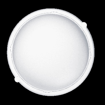 Светильник светодиодный ДБП-12вт OBL-R5-12-4K-WH-IP65-LED