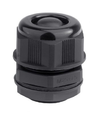 Кабельный ввод IP68 M20 с мембраной черный для    кабеля d.6-12mm