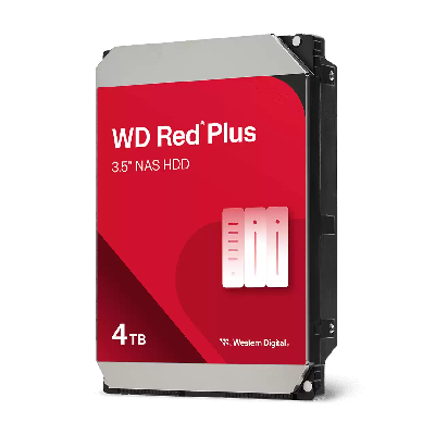 Жесткий диск 4TB Red Plus 3.5'', SATAIII, 5400 об/мин, 256 МБ