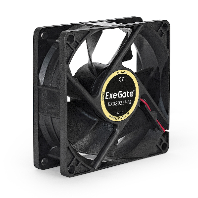Вентилятор для корпуса 12В DC, 80x80x25 мм, Molex, 2200RPM, 22dBA, гидродинамический подшипник