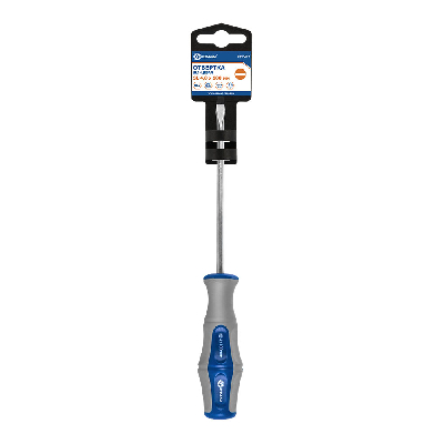 Отвертка Ultra Grip SL 4,0 х 100 мм, CR-V, двухкомпонентная рукоятка, подвес