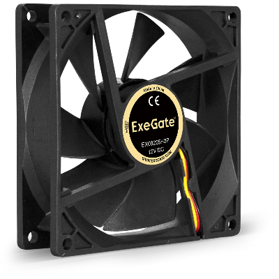 Вентилятор для корпуса 12В DC, 92x92x25 мм, 3pin, 2100RPM, 25dBA, гидродинамический подшипник