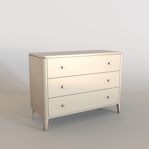 Комод Grace с 3 ящиками, 120 х 50 х 90 см, бежевый