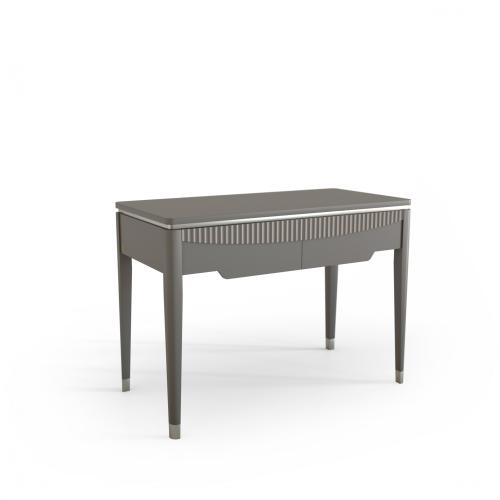 Консоль Aura с 2 ящиками, фрезировка, 110 х 50 х 80 см, графит