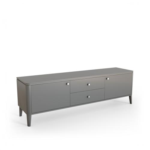 Тумба ТВ Grace с 2 ящиками и 2 дверцами,  180 х 45 х 56 см, графит