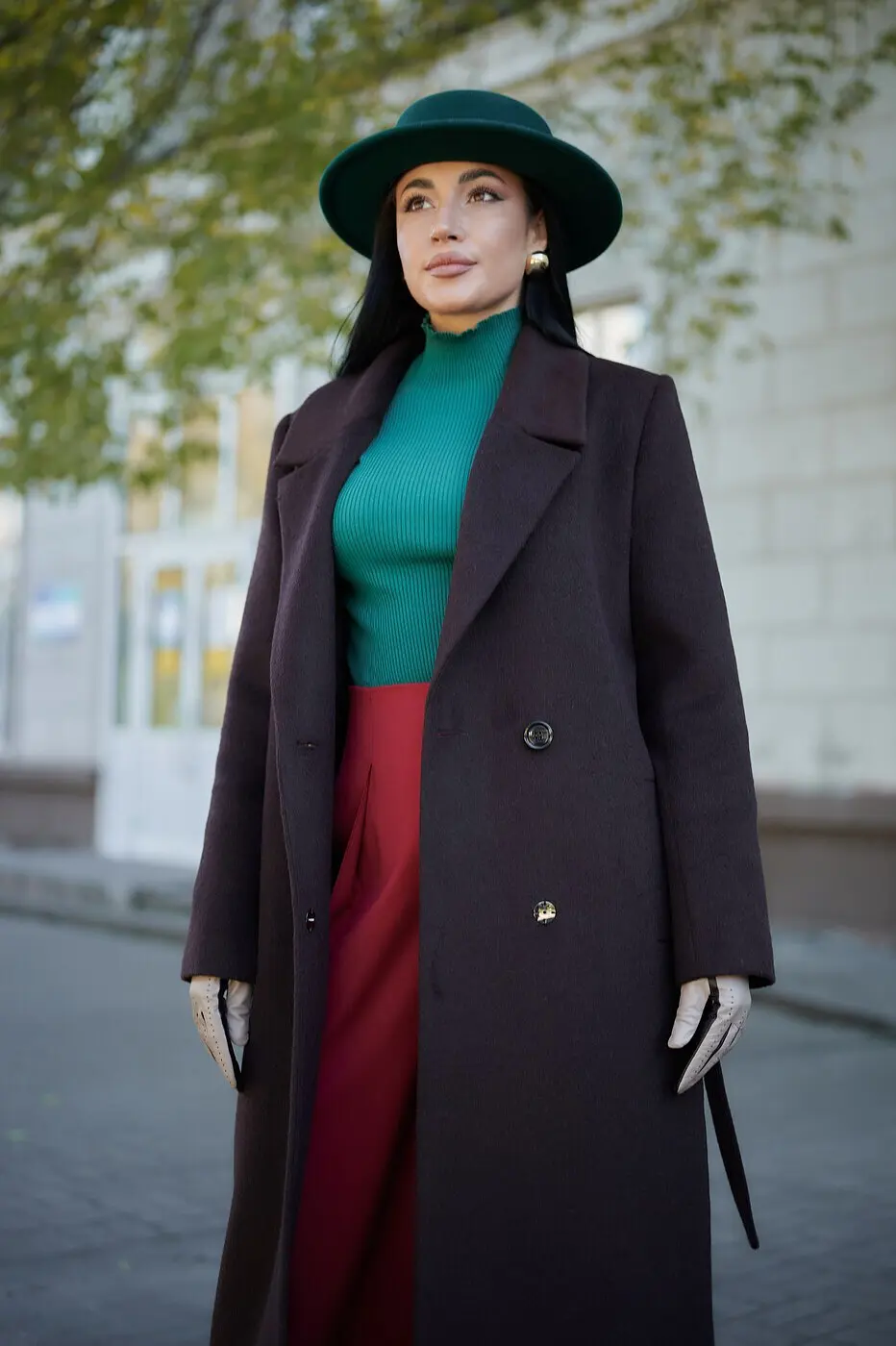 Шляпа BONETTA канотье PORK-PIE шоколад (57)