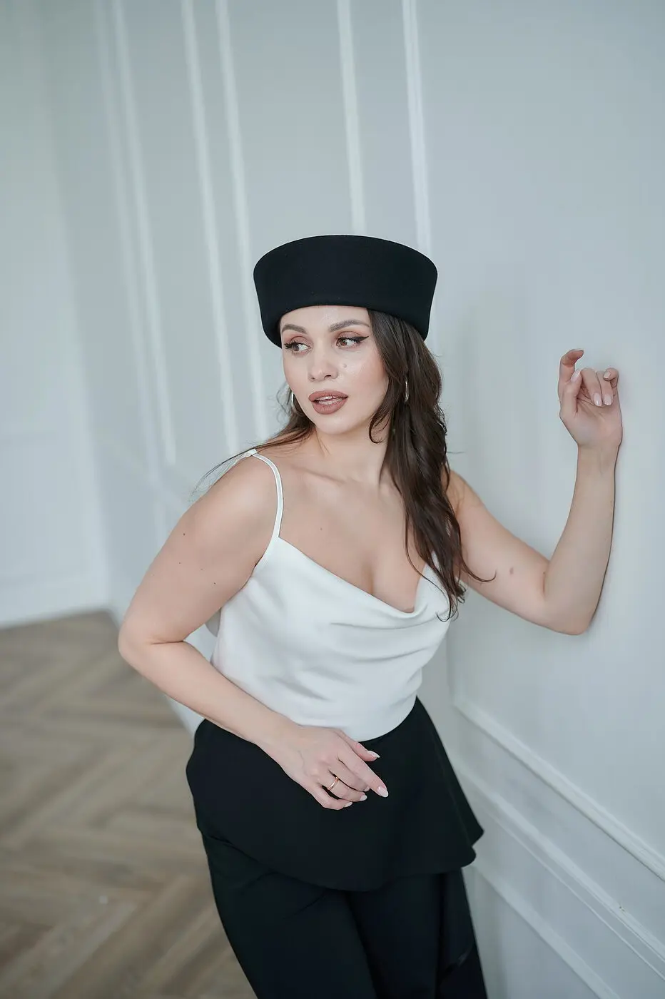 Шляпа BONETTA таблетка SAILOR черный (58)