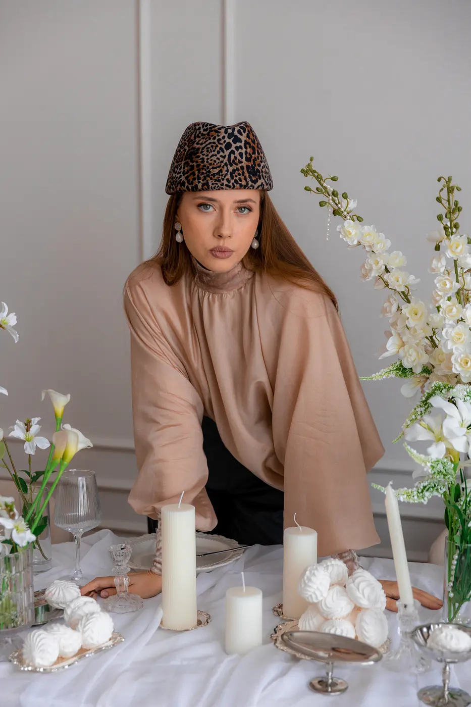 Блуза BONETTA FLEUR мокко