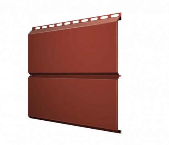 Софит ЭкоБрус с перфорацией 0,345 Grand Line 0,5 Velur RAL 8004 терракота