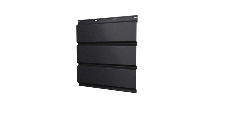 Софит металлический без перфорации 0,5 PurPro Matt 275 с пленкой RAL9005 черный