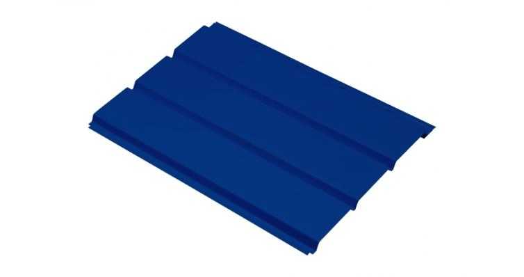 Софит металлический без перфорации 0,5 Satin с пленкой RAL5005 сигнальный синий