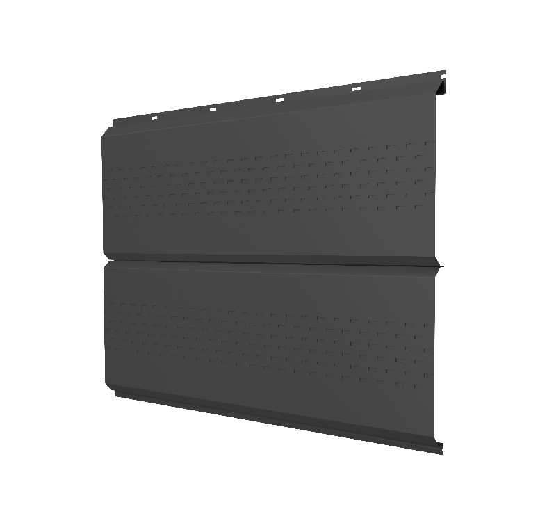 Софит ЭкоБрус new c перфорацией 0,45 Drap RAL7016 антрацитово-серый