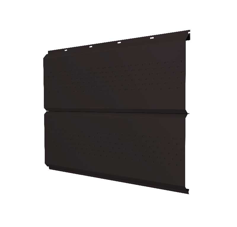 Софит ЭкоБрус new c перфорацией 0,45 Drap ST RAL9005 черный