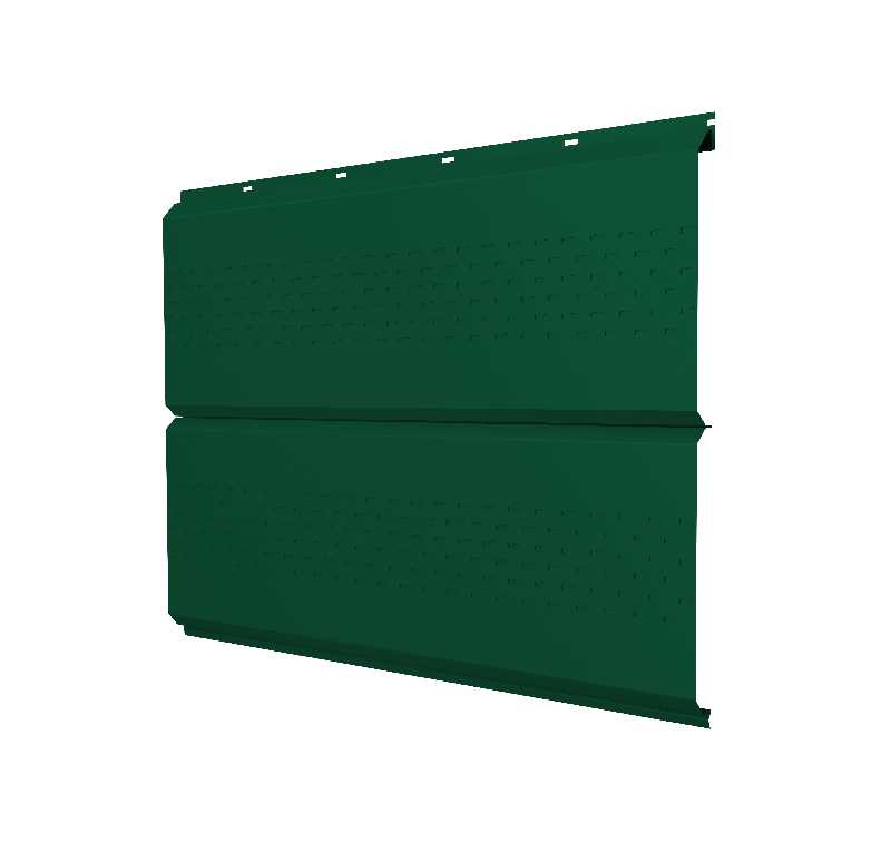 Софит ЭкоБрус new c перфорацией 0,5 Satin RAL6005 зеленый мох