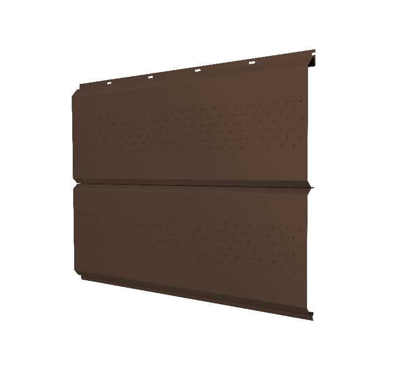 Софит ЭкоБрус new без перфорации 0,5 Rooftop Matte RAL8017 шоколад