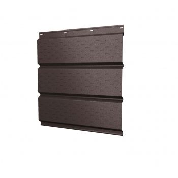 Софит металлический центральная перфорация 0,5 PurPro Matt 275 с пленкой RAL8017 шоколад