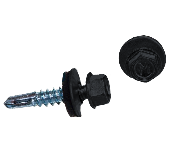 Саморез по металлу Daxmer 5,5х25 RAL 7024 (250) сверло №3