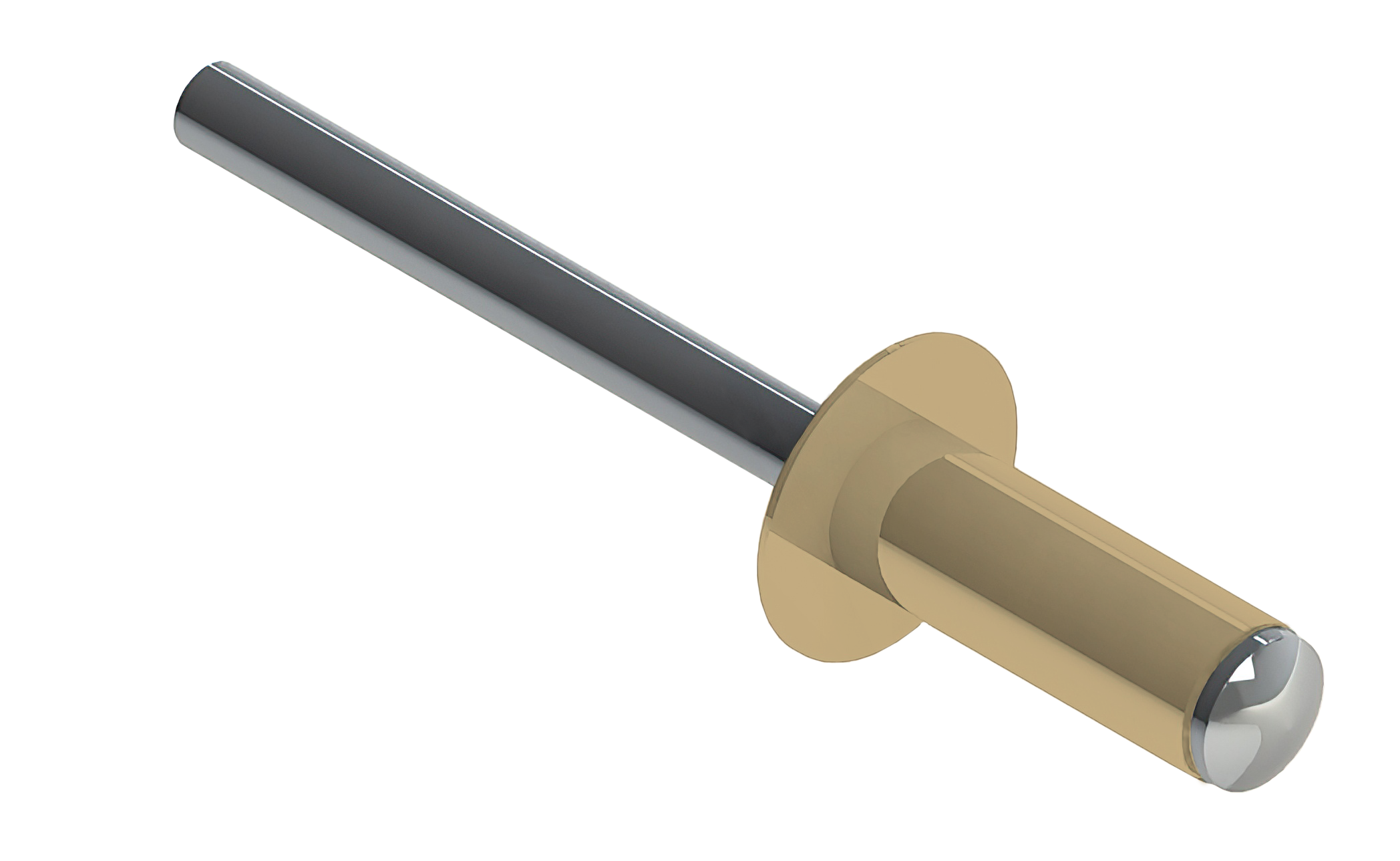 Заклёпка вытяжная Daxmer 3,2х8 RAL 1014 (20х1000шт) ал/ст