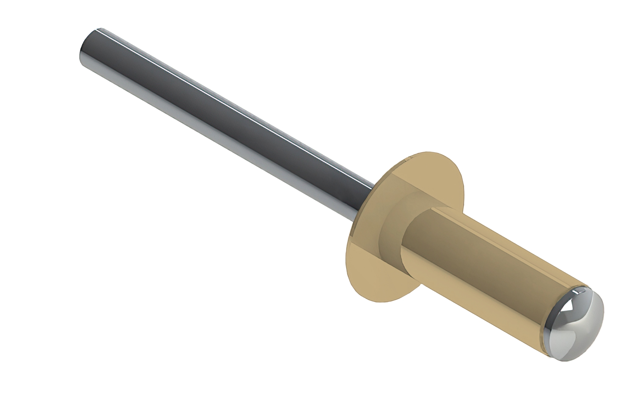 Заклёпка вытяжная Daxmer 4,8х12 RAL 1014 (500шт) нерж/нерж