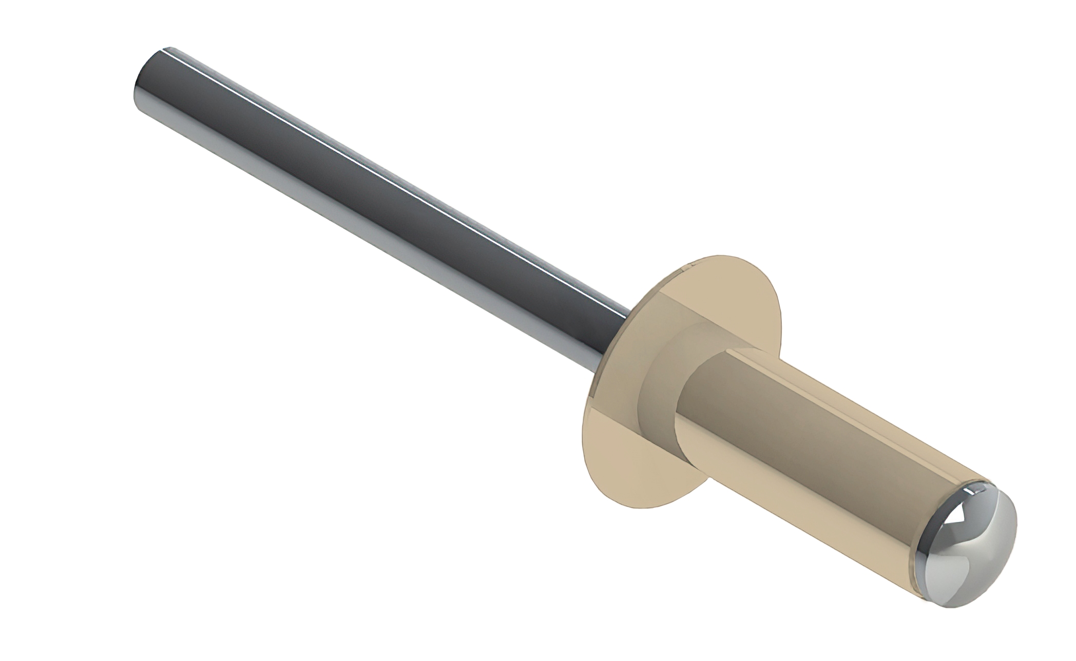 Заклёпка вытяжная Daxmer 3,2х8,0 RAL 1015 (1000шт) нерж/нерж