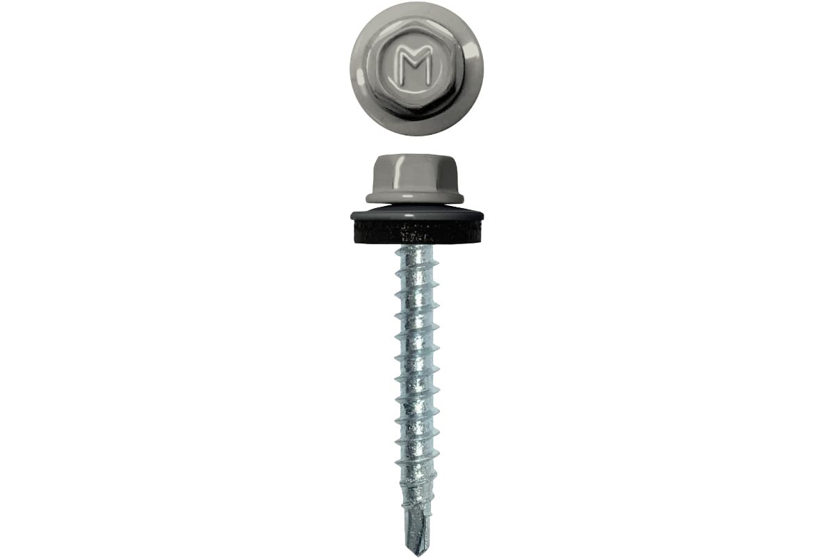 Саморез кровельный Daxmer 4,8х29 RAL 9002 (250) сверло №1