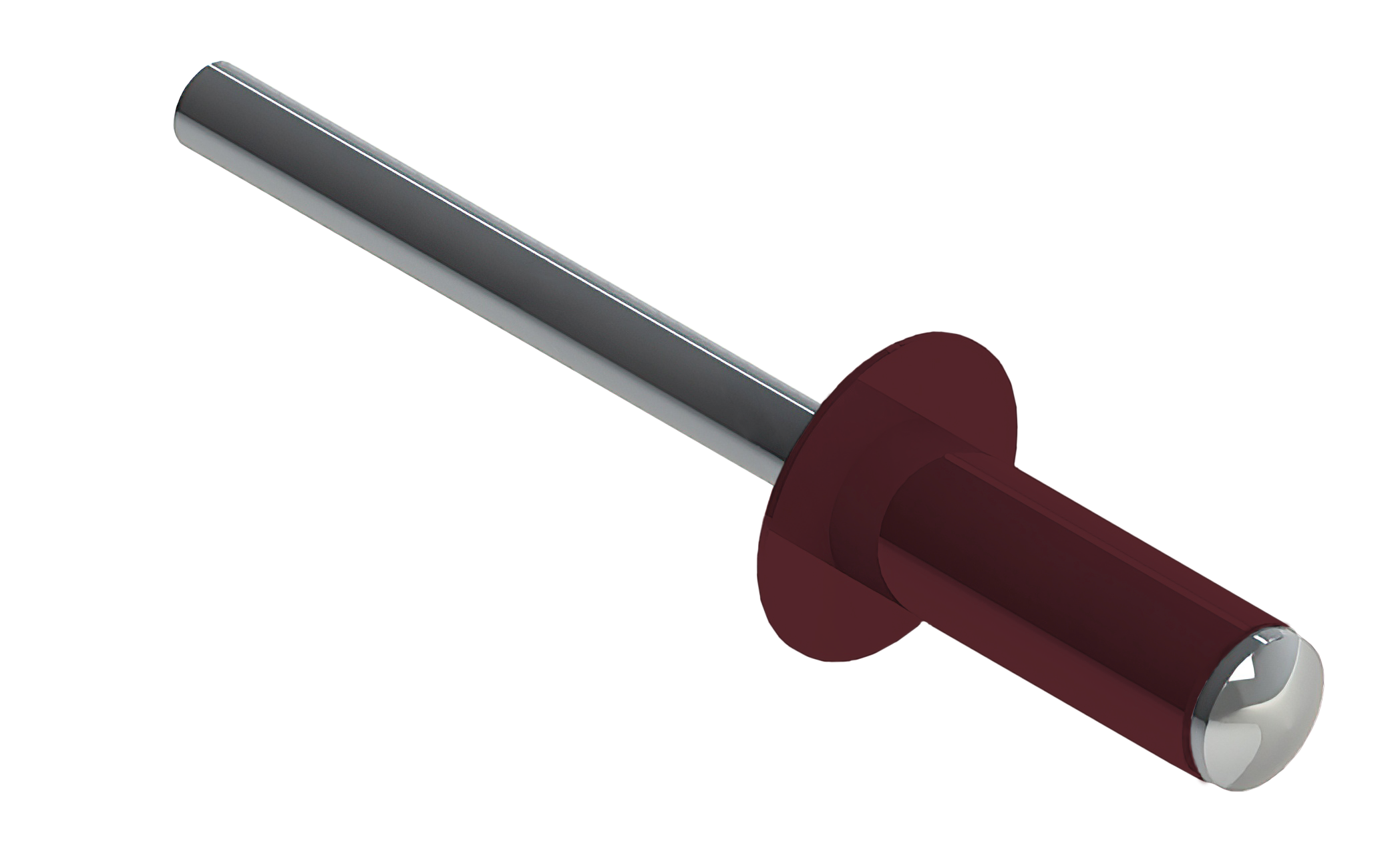 Заклёпка вытяжная Daxmer 3,2х8 RAL 3005 (20х1000шт) ал/ст