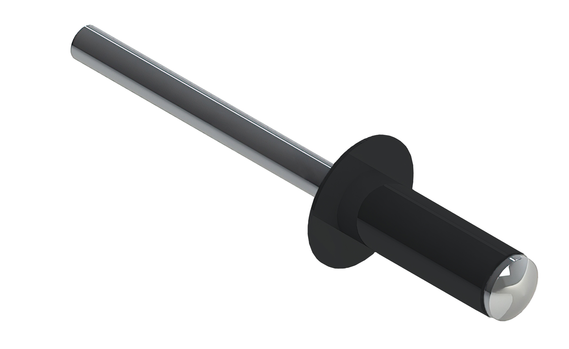 Заклёпка вытяжная Daxmer 4,0х12 RAL 9004 (500шт) нерж/нерж