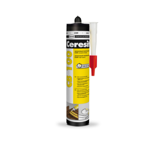 Акриловый монтажный клей Ceresit CB 100 - 400 г