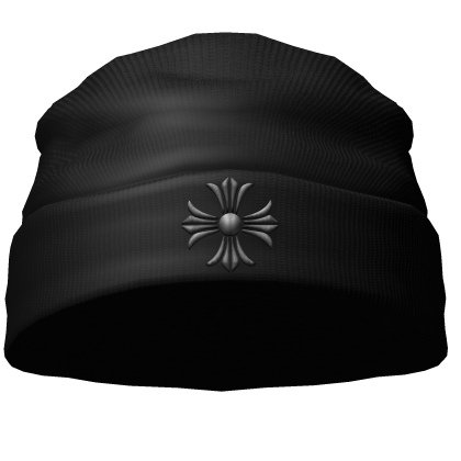 Black Cross Gothic Beanie