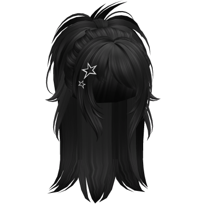 Y2K Fairy Grunge Igari Ponytail (Black)