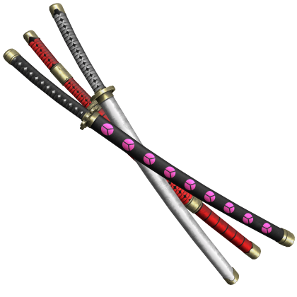 Zoro Anime Sheathed Triple Katana (Left Waist)