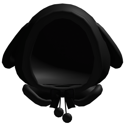 ୨୧: kawaii winter christmas bunny hood black 3.0