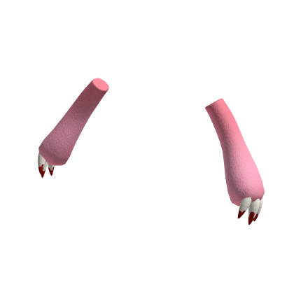 Fluffy Evil Bear Claws (Pink)