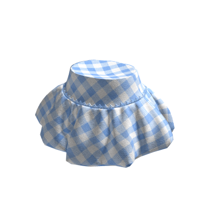 ✨ Blue Gingham Balloon Skirt Igari Jumino