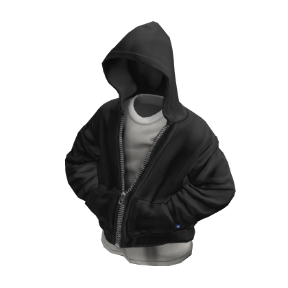ardor*- Zip pocket hoodie posed (black)