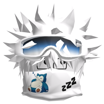 Dashie Blue ZZZZZ With mask and Y2k Glasses