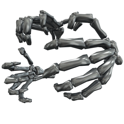 Silver Chrome Skelehands See No Evil