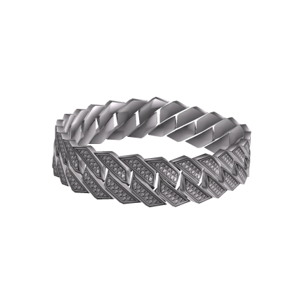 Iced Out Cuban Chain Bracelet Right [Boy]