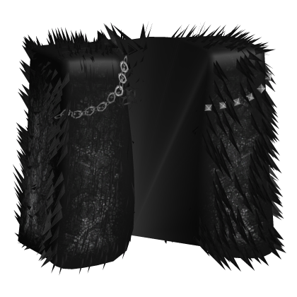 ♰꒰ Grunge Punk Vkei Black Fur Emo Vest 1.0 ꒱