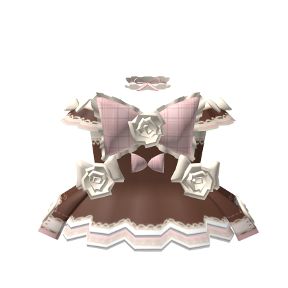 🎀3.0 Romantic Chocolate princess doll dress