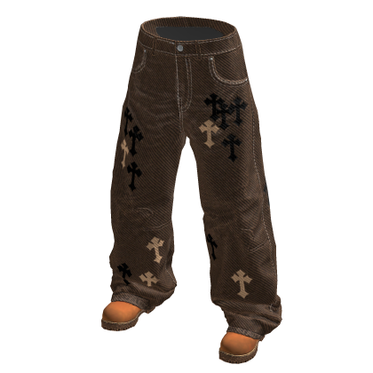 M11! - Baggy Chrome Cross Jeans w/ timb boots