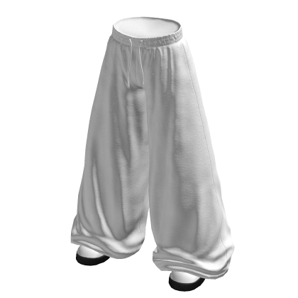 White Sweatpants Sneakers Baggy Tracksuits Joggers