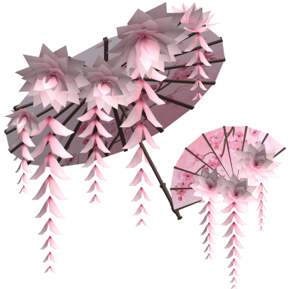 Cherry Blossom Umbrella and Fan